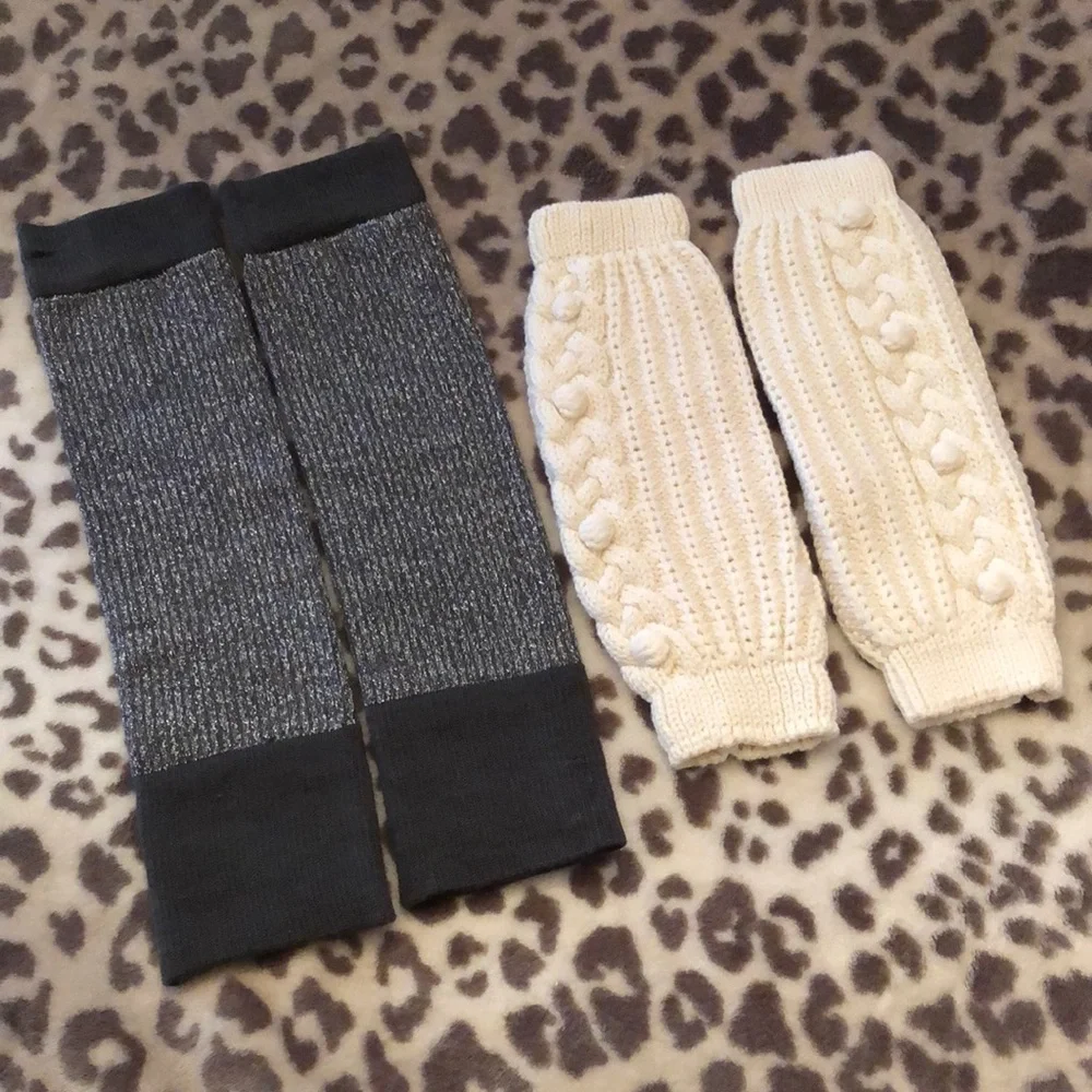 Gap Cable Knit Leg Warmers and Glitter Legwarmers
